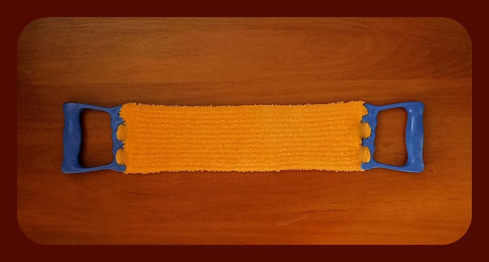 Мочалка 60см с ручками для душевой комнаты