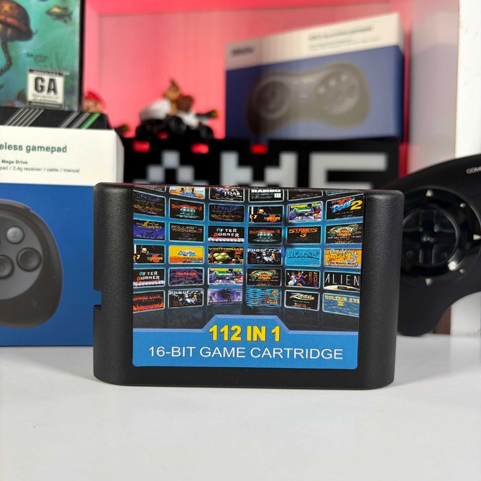 Збірник Ігор Mega Drive 112 in 1 Без Повторів Новий Картридж сега мега драйв 112 в 1 асортимент ігри sega mega drive асортимент