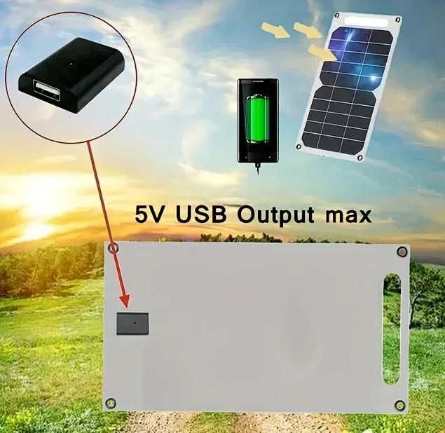 Портативна сонячна панель 5V 35W