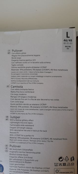 Camisola para mulher NOVA