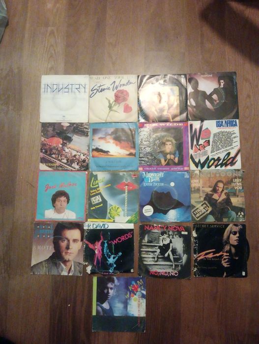 Discos de vinil .