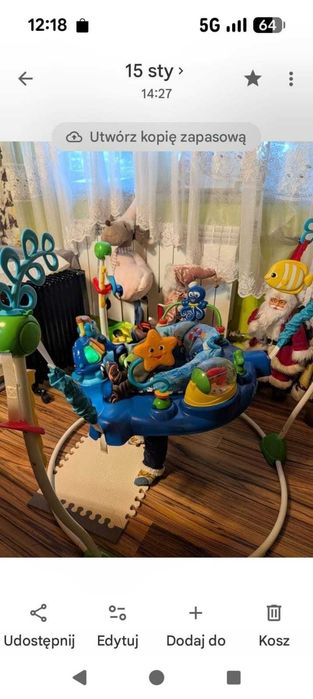 Baby Einstein  Interaktywny Skoczek DZIECIĘCY