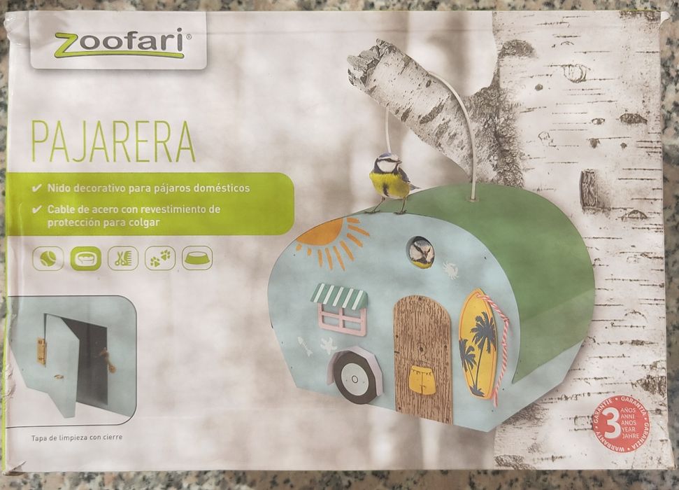 Gaiolas para pássaros em madeira (novas)