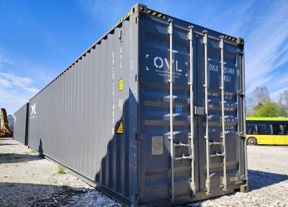Kontener morski 40 ft High Cube – używany, suchy i szczelny
