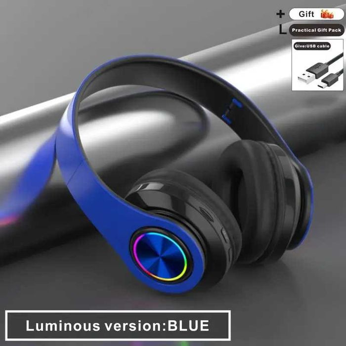 наушники новые беспроводные синие