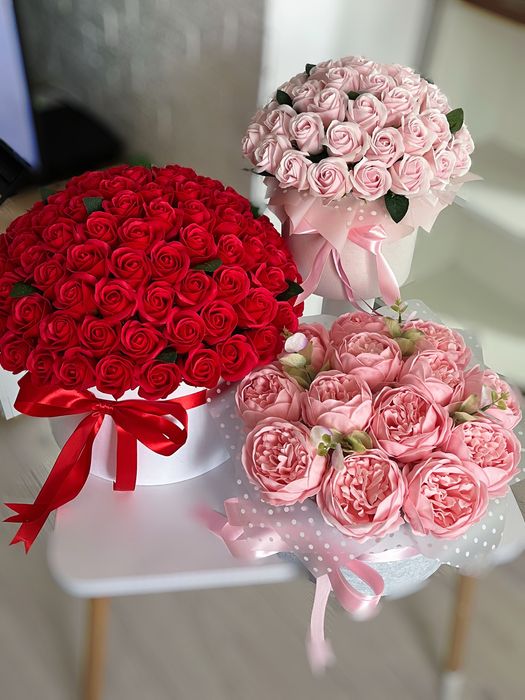 Мильный букет , мильний букет , мильна 101, 51 троянда , мыльные розы