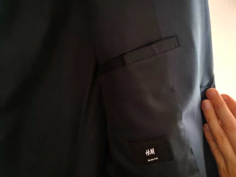Garnitur męski H&M - granatowy