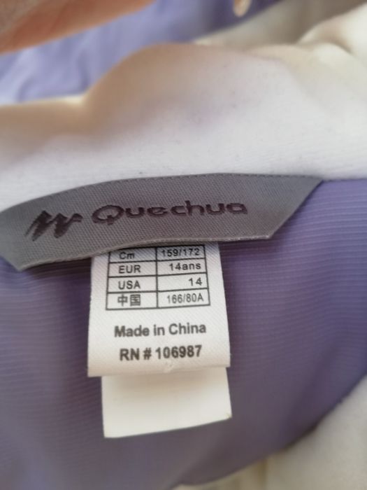 Casaco lilás de snowboard neve tamanho 14 anos Quechua