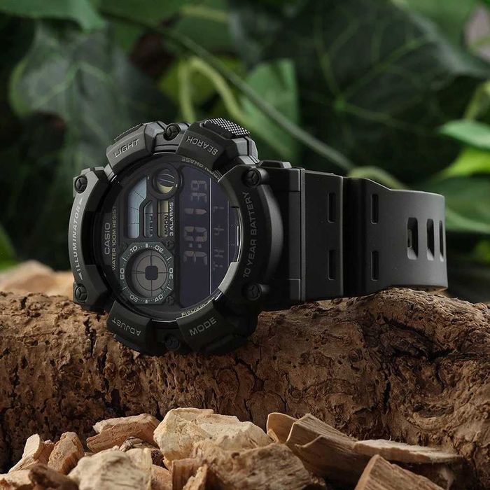 Zegarek męski Casio Digital Moonphase WS-1500H-3B