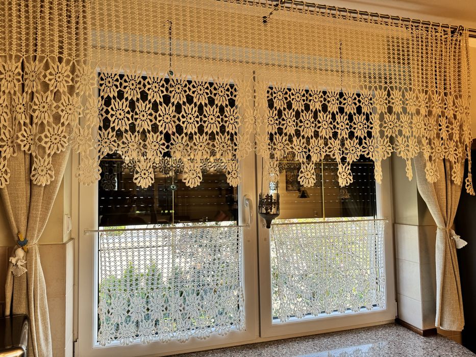 Firanki na szydelku plus zaslonki