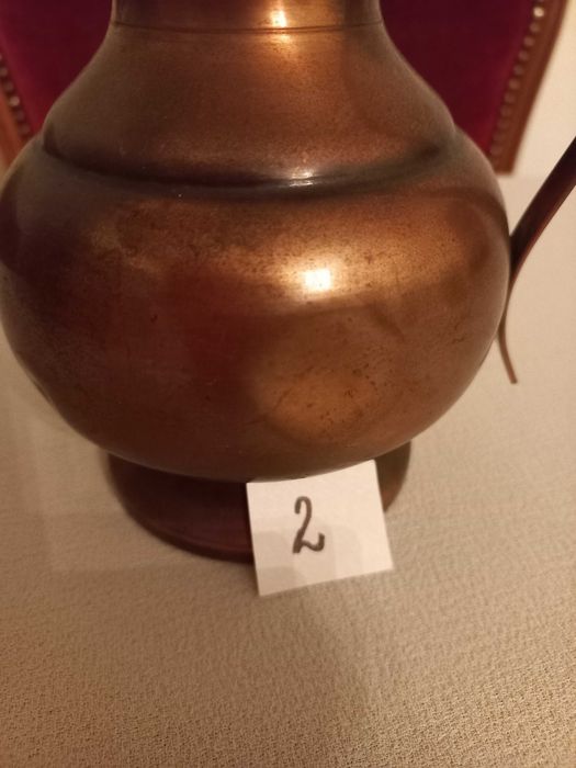 Dzbanki mosiężny,różne 3szt