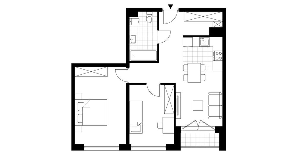 3-pokojowe mieszkanie 55m2 + loggia