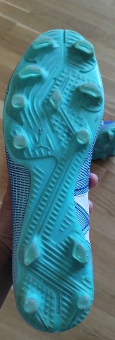 Korki Puma Future niebieskie 45 wkładka 29.5 cm