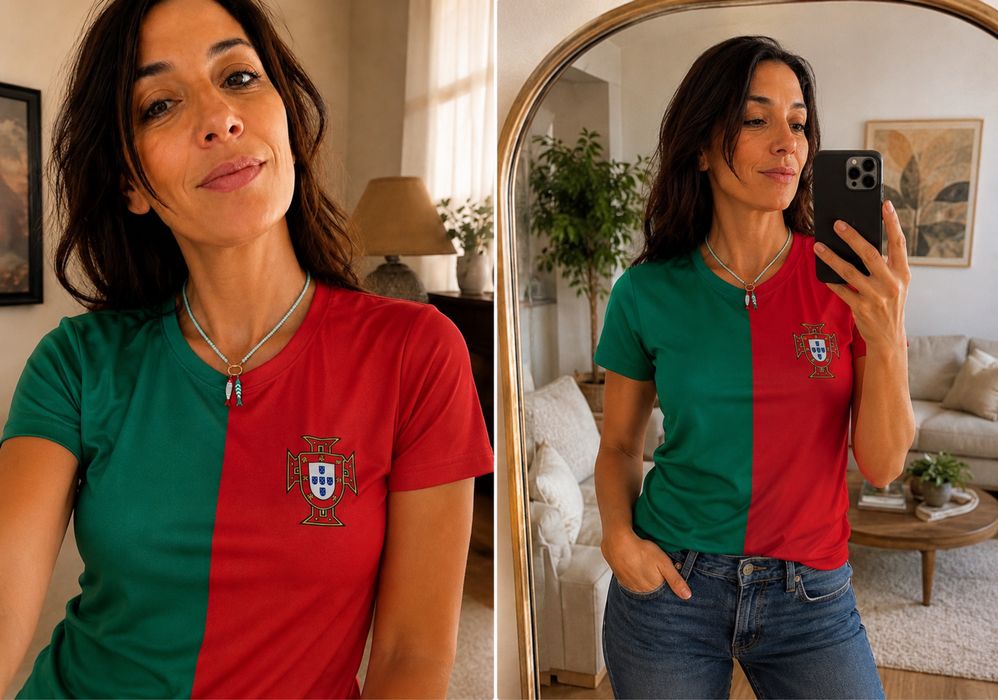 T shirt da seleção nacional de futebol