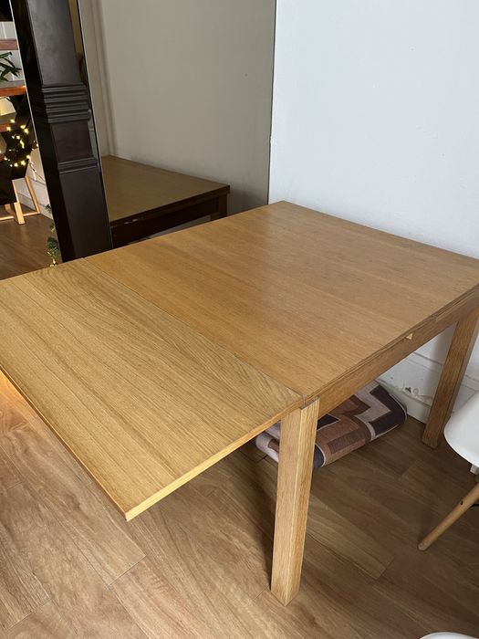 Mesa de jantar extensível 90-180cm