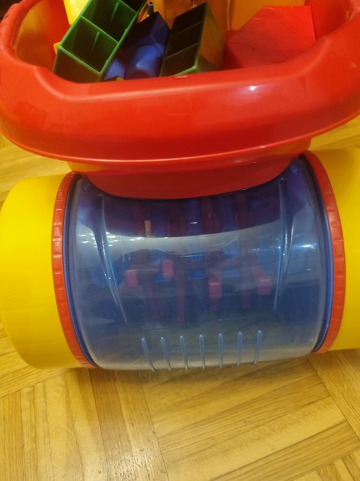 Fisher Price mega bloks wózek zbieracz klockow