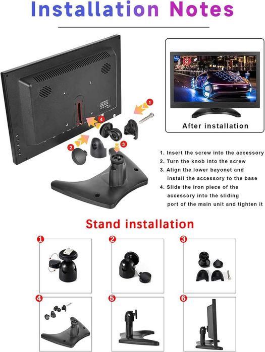 CAMECHO 13,3-calowy przenośny monitor Full HD 1920 * 1080