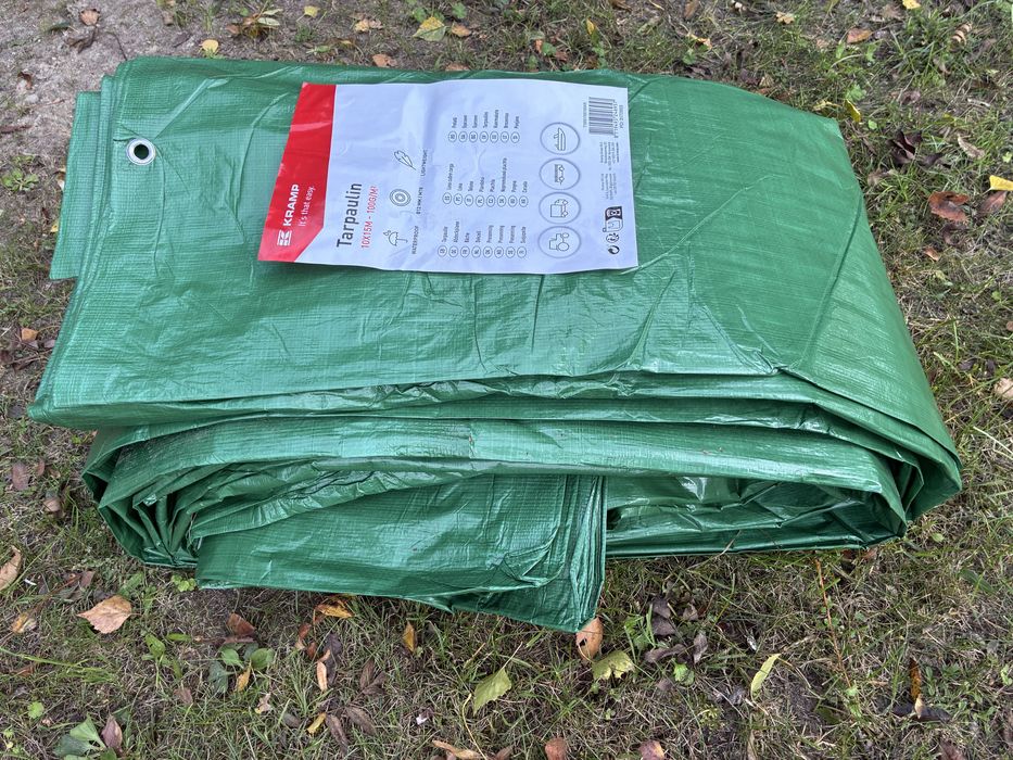 Plandeka zielona 10x15 NOWA 100g