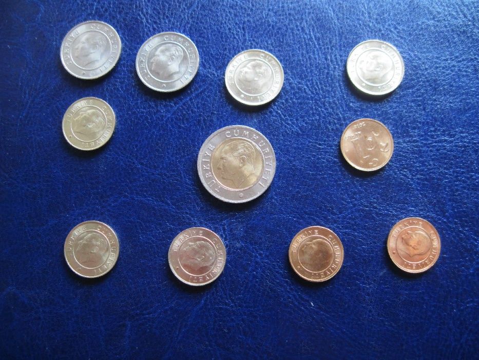 Монеты Турции новые