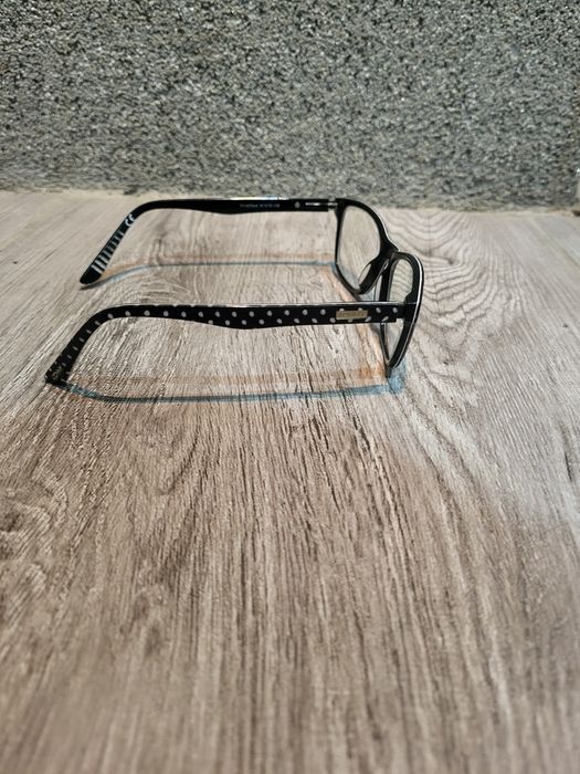 Oprawki okulary czarne w groszki