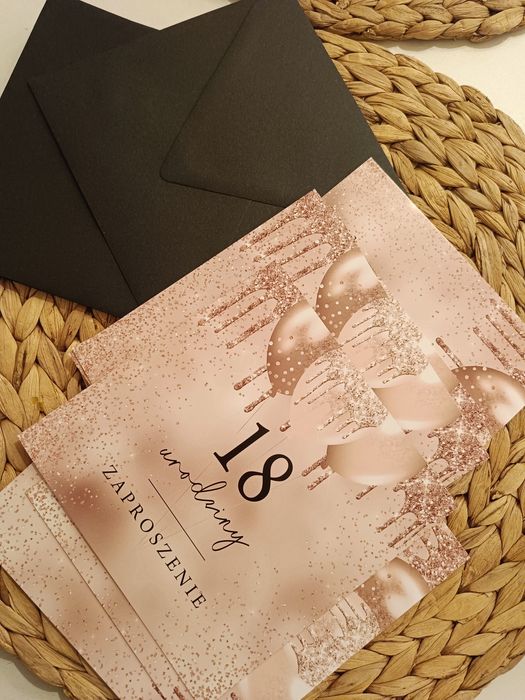 Zaproszenia Glamour na 18 tke