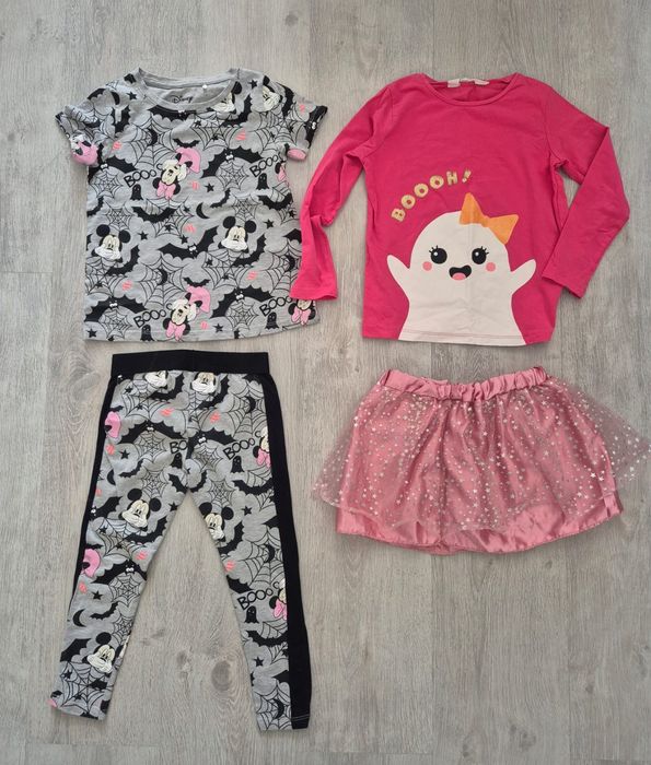 Paka dla dziewczynki r.104 i 110 paczka ubranek 48szt.