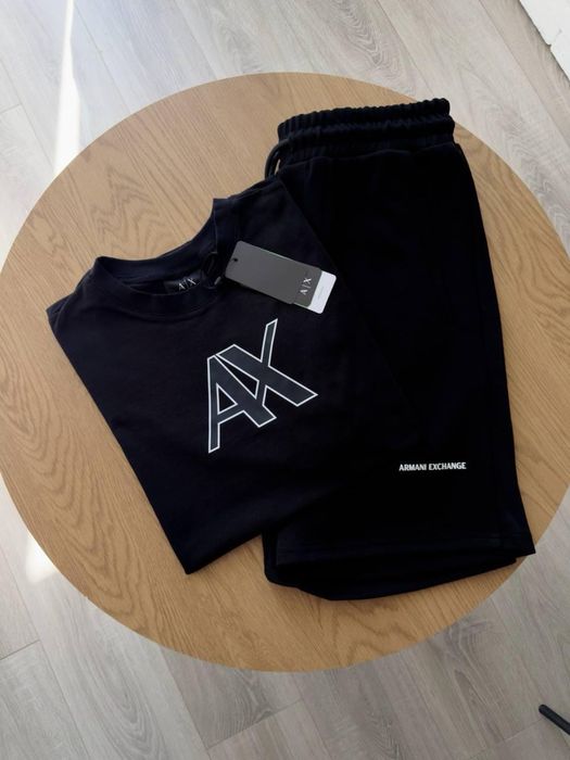 Чоловічий комплект футболка + шорти Armani