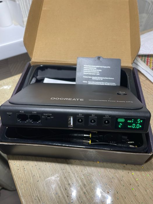 ДБЖ для роутера, DC UPS, Безперебійний