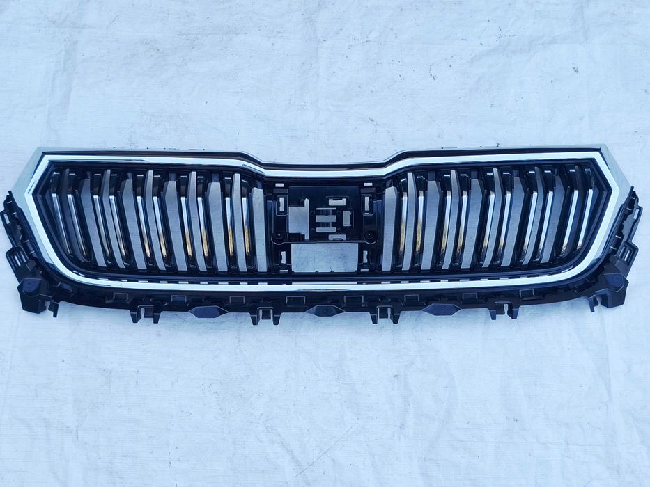 atrapa grill gril chrom zderzaka przód skoda skoda kodiaq i 1 lift