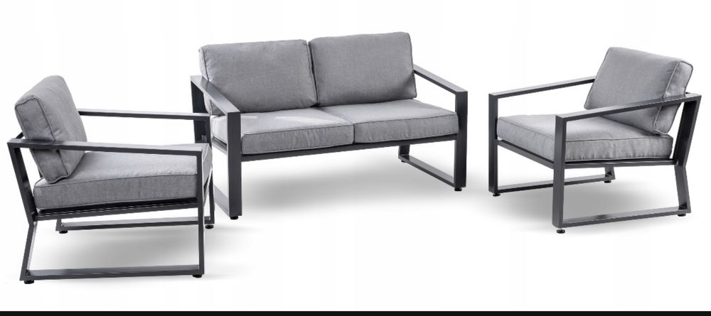 Komplet mebli ogrodowych 2 fotele sofa plus stolik
