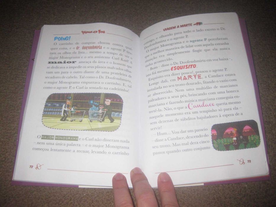 Livro "Phineas e Ferb: Viagem a Marte"