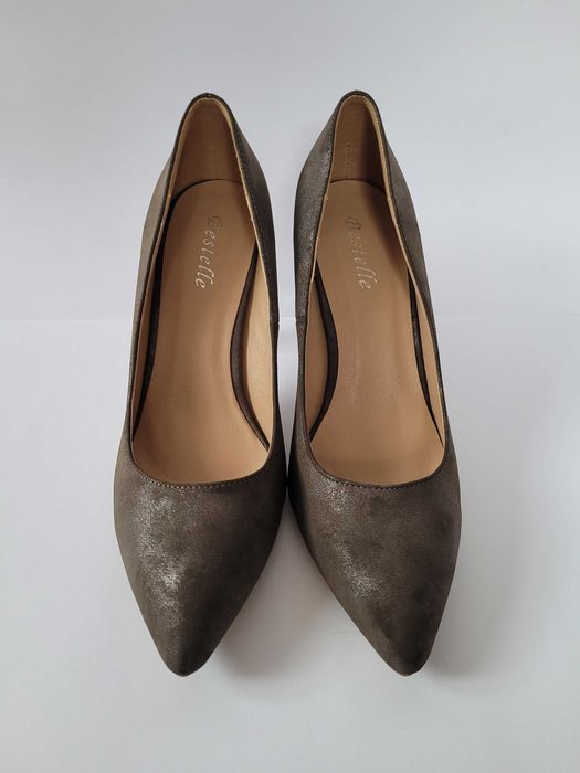 Szpilki damskie brązowe (R. 36)