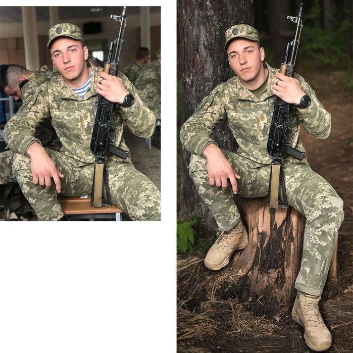 Ретуш фото, реставрація, на памʼятник, на скло, на керамограніт.