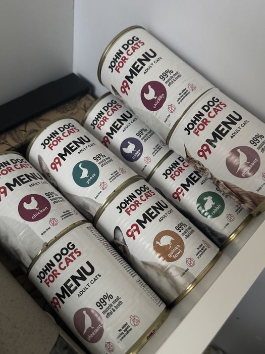 John dog for cats - puszka 400 g  długi termin 8 szt