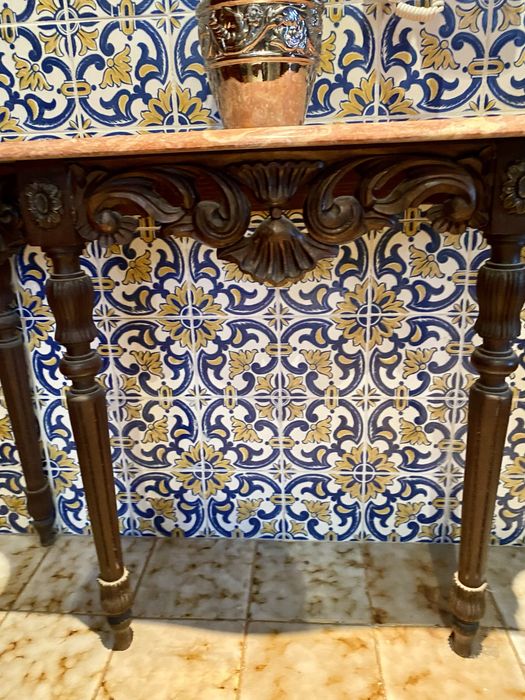 Aparador Vintage com Mármore Rosa