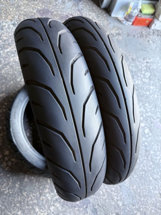 100 80 17 + 130 70 17 Dunlop, моторезина, мотошина, колесо, покрышка скат