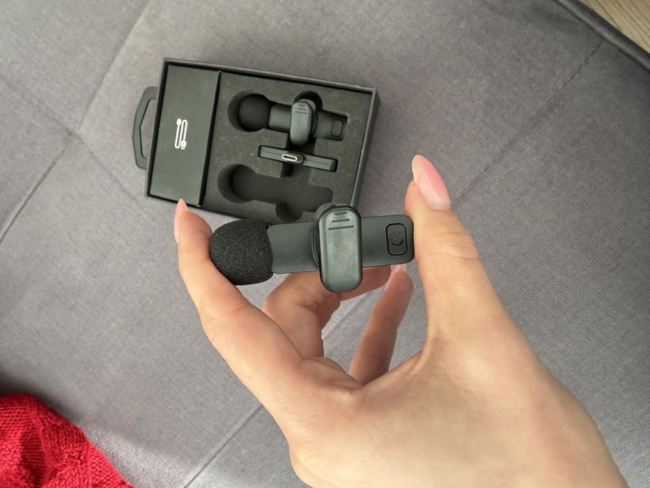 2 mikrofony i adapter do nich