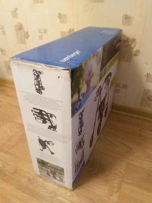 NOWY Rollator Wózek Chodzik Hamulce Regulowany Krzesełko Torba