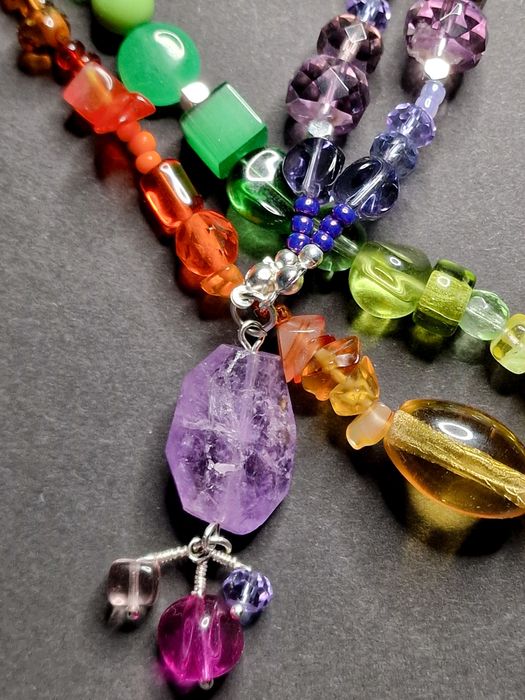 Naszyjnik z kamieniami naturalnymi