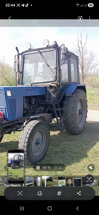 Мтз 82 на полном ходу