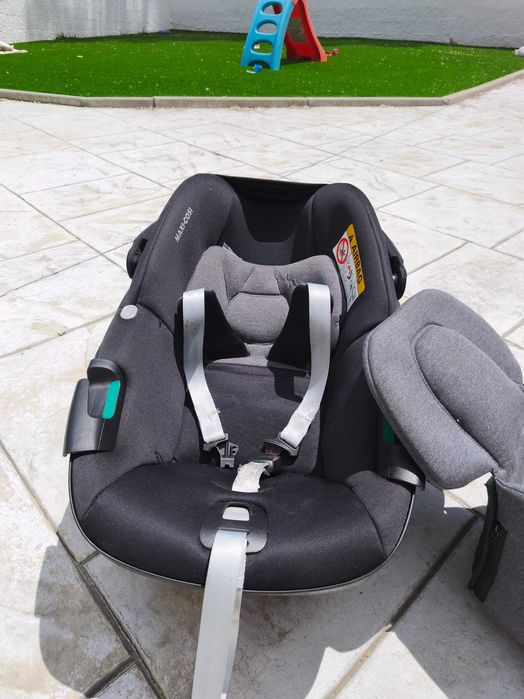 Cadeira auto + isofix + adaptadores para carrinho