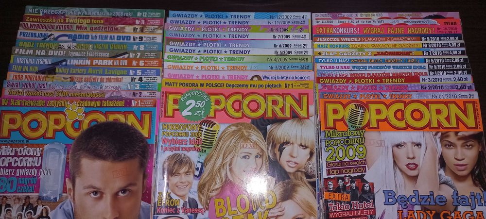 Popcorn magazyn muzyczny 34 sztuki, plakaty