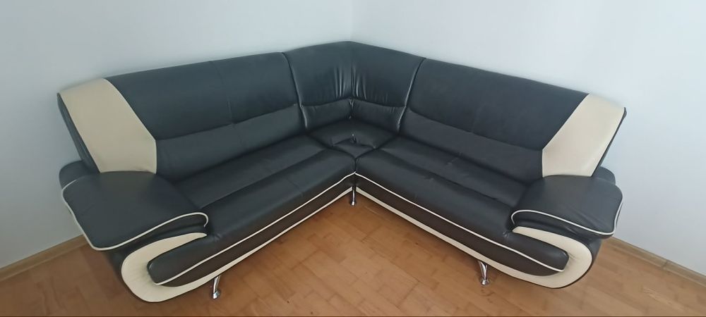 Sofa narożna skórzana