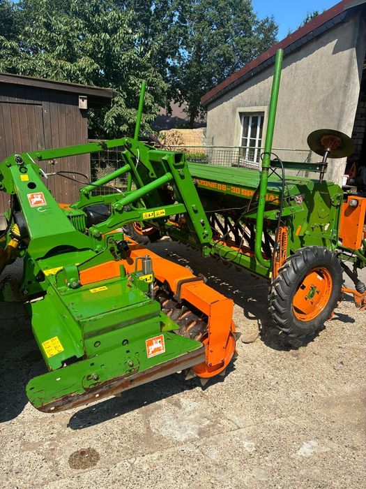 Zestaw siewny Amazone brona aktywna KE 303 siewnik zbożowy Amazone d8