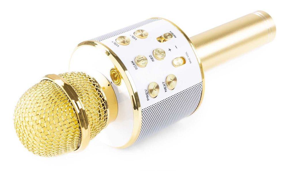 Mega Mikrofon do Karaoke z Bluetooth MicroSD USB zmień swój Głos