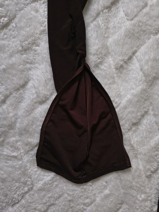 Nowe bez metki brązowe legginsy ciążowe