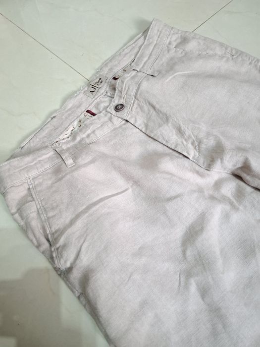 Męskie spodnie bawełniane lniane styl Chino 34 L/XL