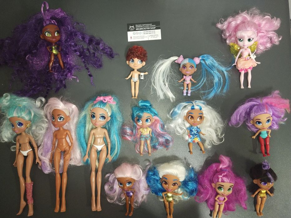 Ляльки куклы Enchantimals Hairdorables shimmer and shine