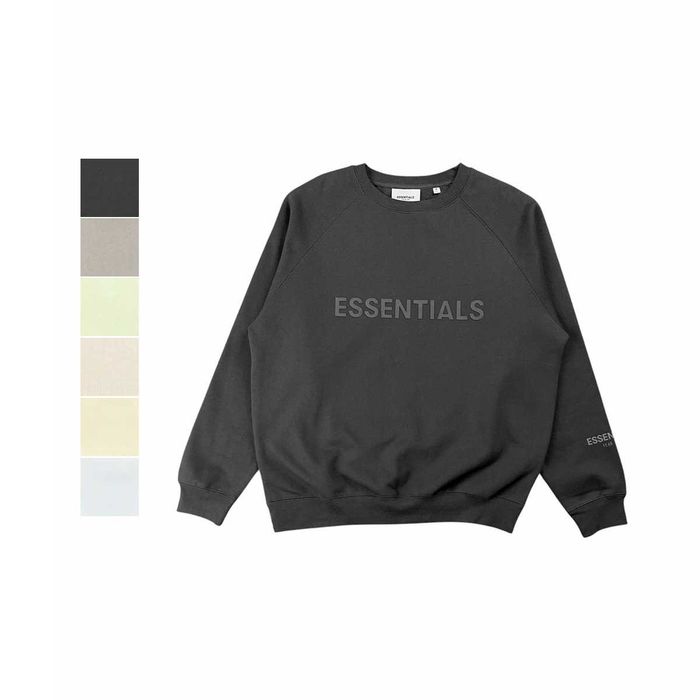 Світшот Fear Of God Essentials Crewneck Pullover Sweatshirt Black \ Cement \ Alfalfa Sage \ Taupe \ Buttercream \ White