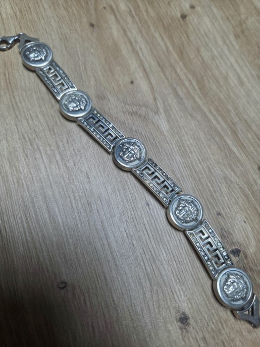 Bransoletka srebrna 925 w stylu Meduzy Versace